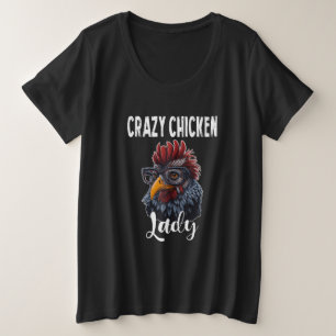 Chicken Lady Shirt Mujeres Círculo Granja