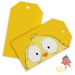 ¡Chicken loco! Etiqueta para regalos