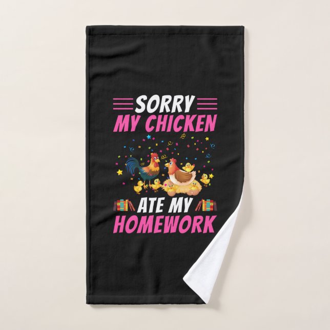 Chicken Lover | My Chicken Ate My Homework (Toalla de mano)