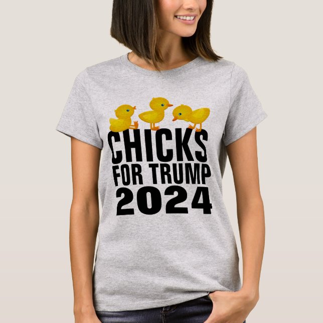 CHICKS PARA CAMISETAS DE MUJERES DE TRUMP 2024 (Anverso)