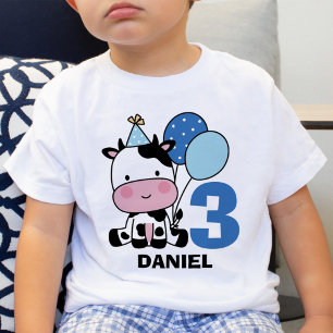 Chico 3.ª Camiseta Personalizada De Cumpleaños Cut
