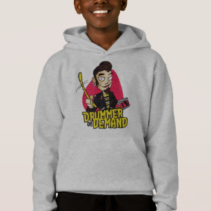 Chico Baterista con Diseño de Palillos