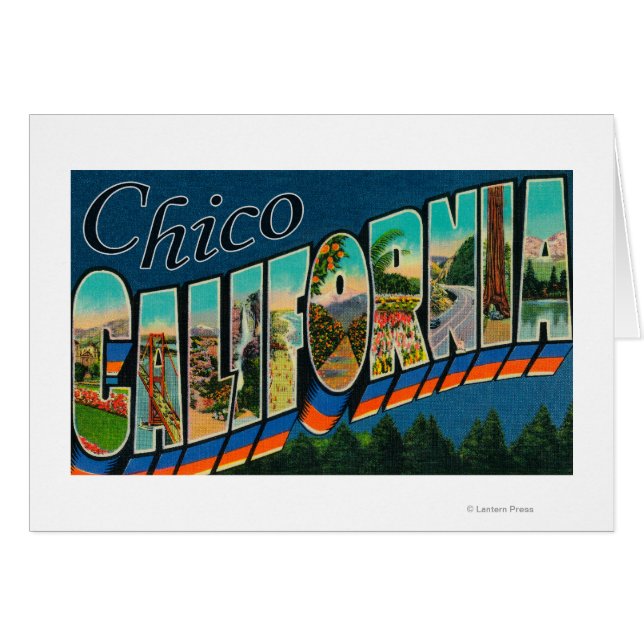 Chico, California - Escenas de letras grandes (Anverso (Horizontal))