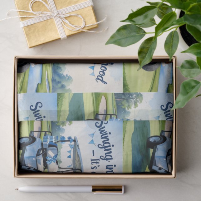 Chico de Baby Shower Golf Papel de envolvimiento c (Regalo )