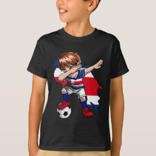 Chico de camiseta costarricense de fútbol de Costa