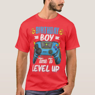 Chico de Cumpleaños para Subir de Nivel Camiseta d