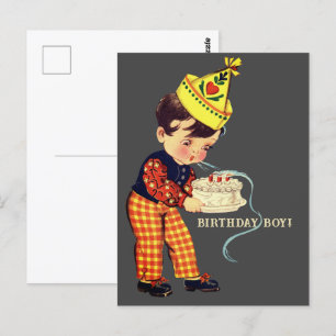 ¡CHICO DE CUMPLEAÑOS!   Tarjeta postal