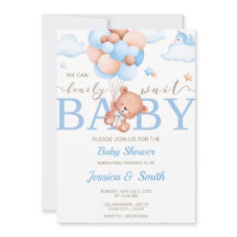 Chico de la tarjeta de invitación de Baby Shower i