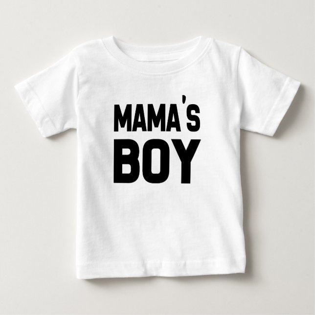 Chico divertido de mamá, camiseta de bebé (Anverso)