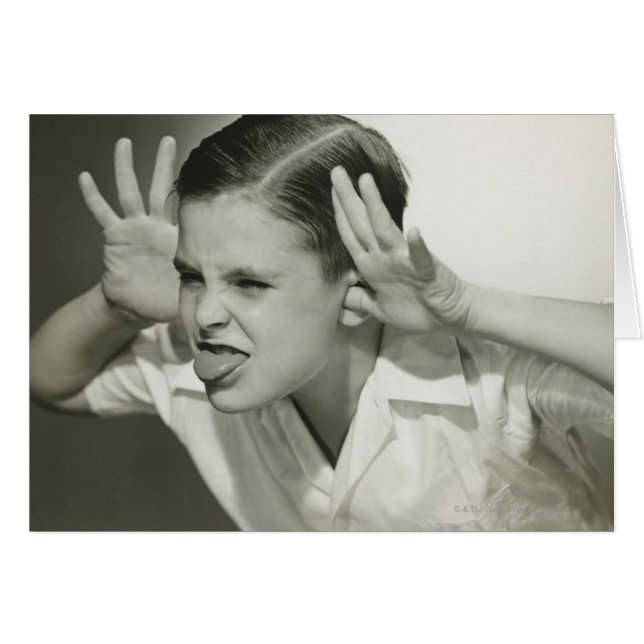 Chico haciendo cara (Anverso (Horizontal))