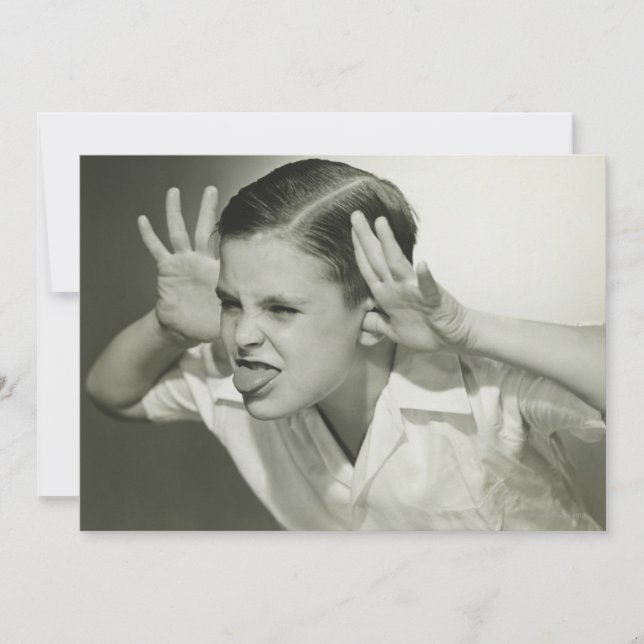 Chico haciendo cara (Anverso)