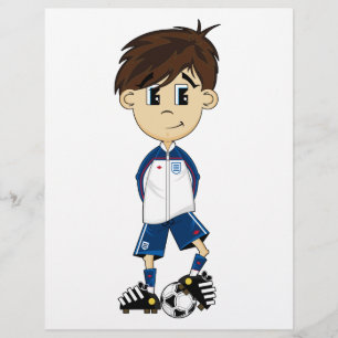 Chico lindo de fútbol de Inglaterra Volante