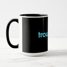 ¡chico problemático! - taza eléctrica azul sobre n
