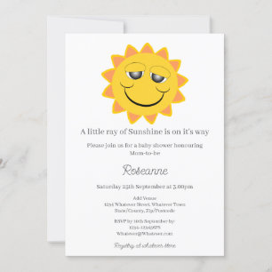 Chico Riego De Sol Invitación Para Baby Shower