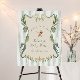 Chico Shower de Abuela Elegante y Lujosa con Marco