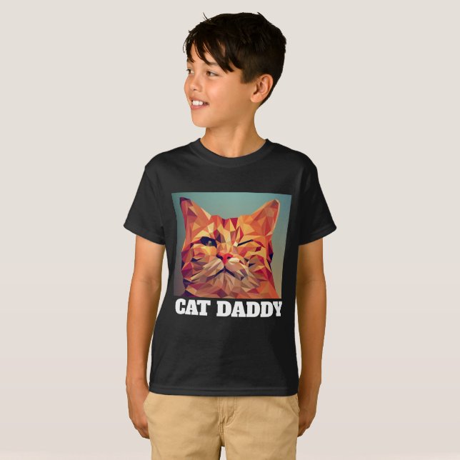 CHICOS CAT DADDY DAD Camisetas (Anverso completo)