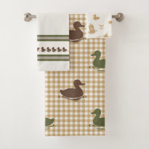 Chicos Elegantes Pato y Cuadros Marrón Verde Ejérc
