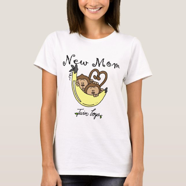 Chicos gemelos, camisetas y regalos para nuevas ma (Anverso)