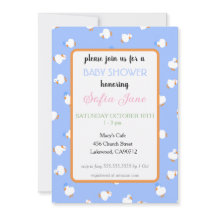 Chicos patos lindos ilustrados a mano tarjeta de b