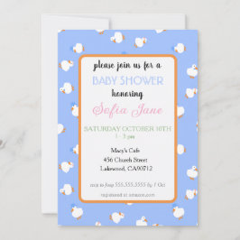 Chicos patos lindos ilustrados a mano tarjeta de b