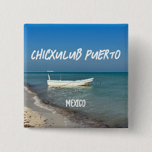 Chicxulub Puerto, México - Botón Cuadrado