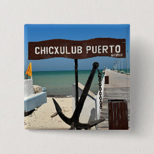 Chicxulub Puerto, México - Botón Cuadrado
