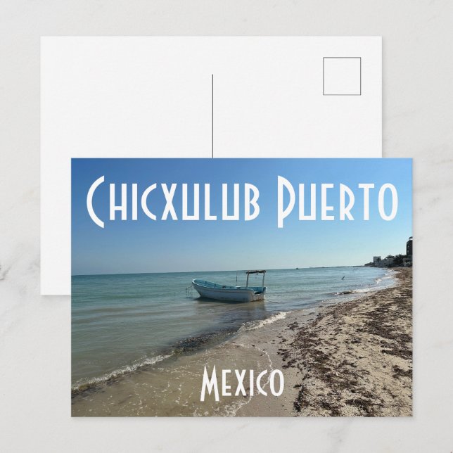 Chicxulub Puerto, México - Postales estándar (Anverso / Reverso)