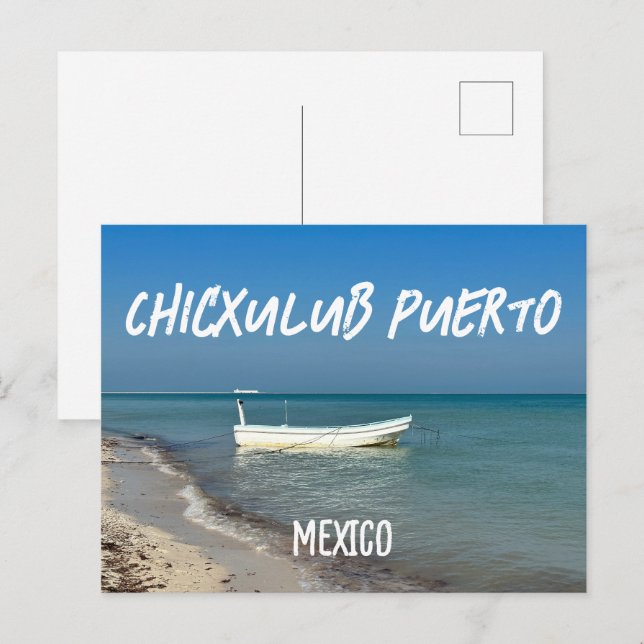 Chicxulub Puerto, México - Postales estándar (Anverso / Reverso)