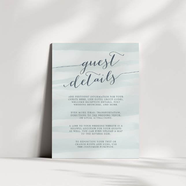Chiffon Watercolor - Tarjeta de detalles de invita (Subido por el creador)