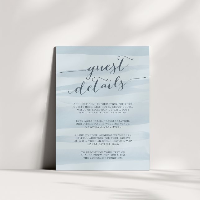 Chiffon Watercolor - Tarjeta de detalles de invita (Subido por el creador)