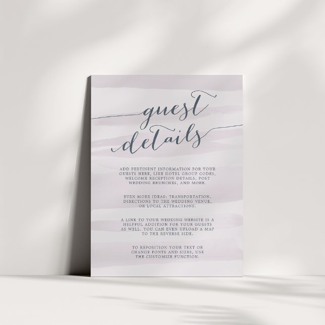 Chiffon Watercolor - Tarjeta de detalles de invita (Subido por el creador)