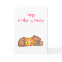 Chiguinguita y bebé Tarjeta dominical para madres