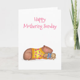 Chiguinguita y bebé Tarjeta dominical para madres