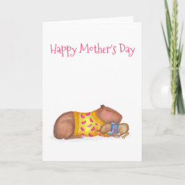 Chigüiro y tarjeta del día de la madre