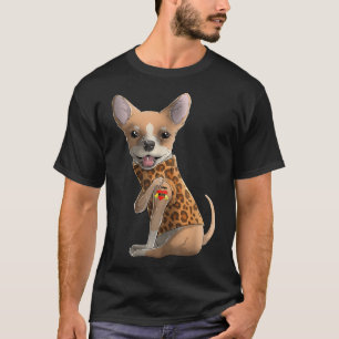 Chihuahua Amo A Mamá Tattoo Camiseta De Perro Dive