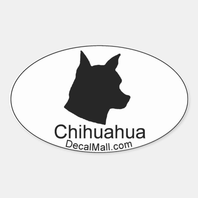 Chihuahua Auto Window Decal Pegatina (Anverso)