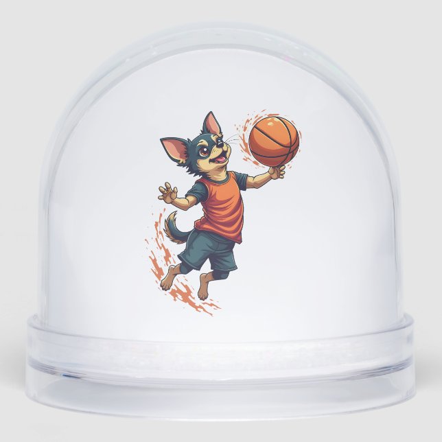 Chihuahua  Basketball  Player  Sport  Dunk  (Anverso)