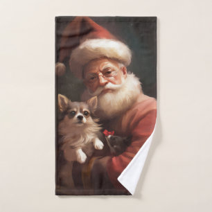 Chihuahua Con Santa Claus Navideño Festivo