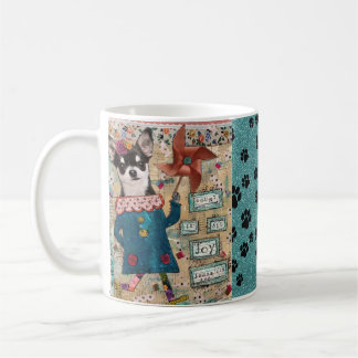 Chihuahua cuenta todo alegría 11 oz taza de café