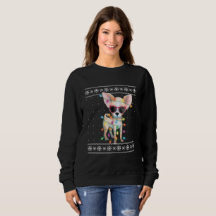 Chihuahua Dog Mom Women Christmas Ugly Sweater