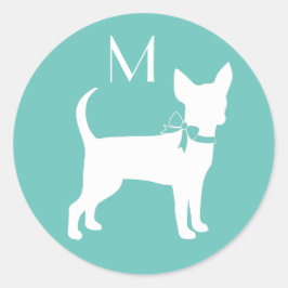 Chihuahua Dog Puppy Classic Round Pegatina