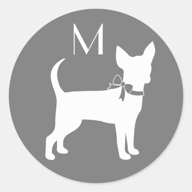 Chihuahua Dog Puppy Classic Round Pegatina (Anverso)