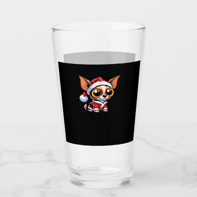 Chihuahua Dog Santa Classic T-Shirt (Anverso)