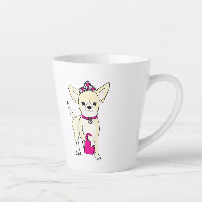 Chihuahua en una taza de latte tiara (Derecha)