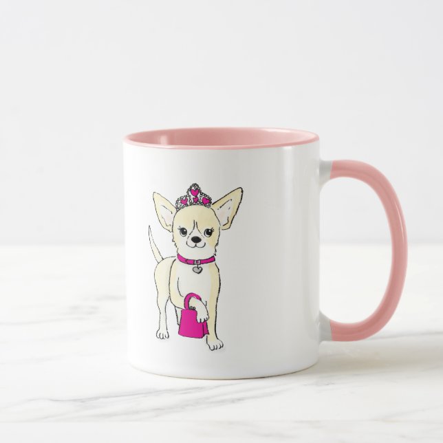 Chihuahua en una taza de tiara (Derecha)