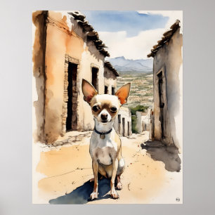 Chihuahua - Impresión del arte del perro