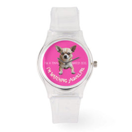 Chihuahua Personalizada Curiosa Reloj de Perros