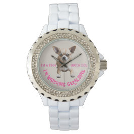 Chihuahua Personalizada Curiosa Reloj de Perros