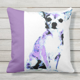 Chihuahua púrpura del Cojín decorativo (de 4