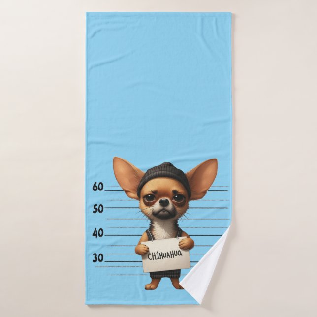 Chihuahua travieso (Toalla de baño)